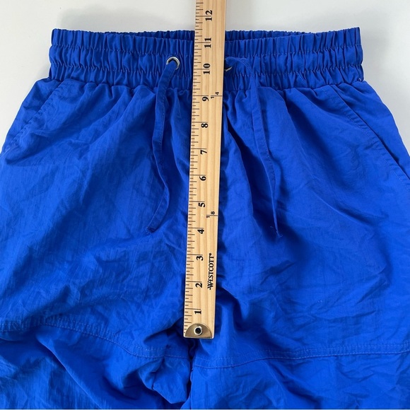The Giving Movement Bright Blue Women's Nylon Windbreaker Pants Joggers Size XS - Picture 9 of 10